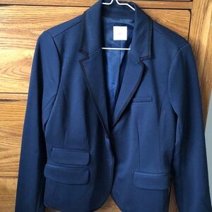 GAP Navy Women's Blazer with Trim